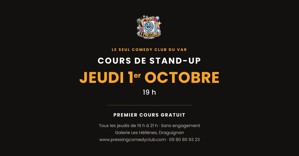 Cours de Stand-Up au Pressing Comedy Club